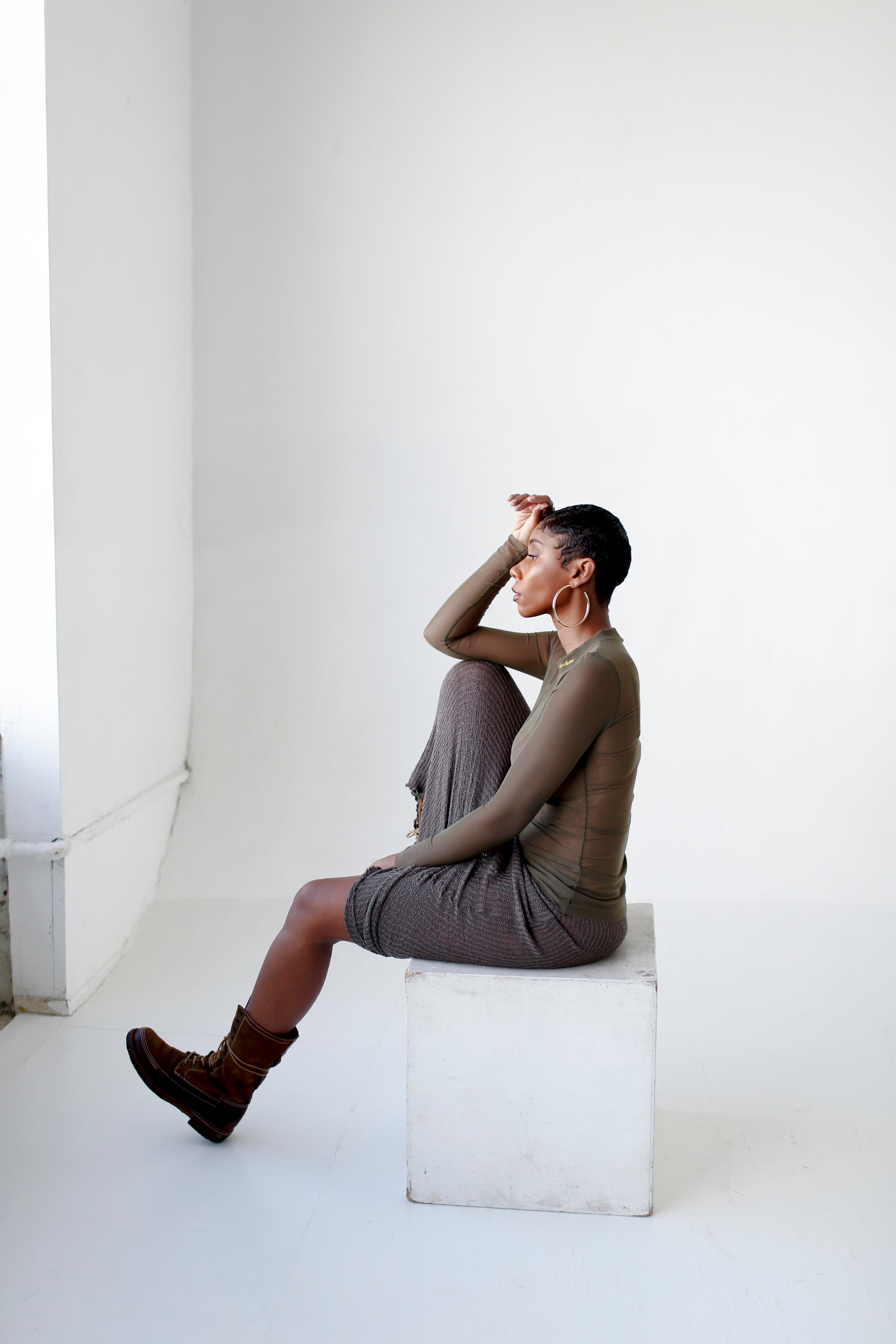 Lounge Sweater Knit Skirt